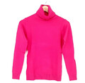 ITALY Damen Pullover Rollkragen Feinstrick Größe 32 34 36 38 40 pink NEU IT54