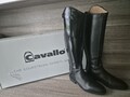 Cavallo Junior Leder Lackleder Reitstiefel  schwarz, Gr. 4  1/2(37), Neu