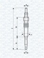 MAGNETI MARELLI 062900038304 Glühkerze für AUDI,SEAT,SKODA,VW