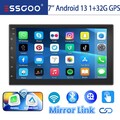 2 DIN 7" CarPlay Android 13 Autoradio Bluetooth GPS Navigation WiFi RDS SWC 32GB