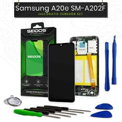 Display Set für Samsung Galaxy A20e A202F LCD Touch Bildschirm + Rahmen NEU