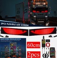 2x 60cm Lkw Devil's Eye Lampe LED-Bildschirm Auto-Augenlicht dynamisches Licht