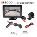 Auto Rückfahrkamera mit 4.3" LCD Monitor LKW Bus Funk Kabellos Rückseiten Kamera
