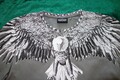 T-Shirt  mit Adler-Motiv Gr. L
