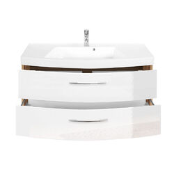 Badmöbel Set Waschtisch mit Unterschrank 120cm Waschbecken Badezimmer Hochglanz