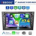 4+64G Android 14 Autoradio GPS Navi RDS Für Opel Zafira B Corsa D Astra H Vivaro
