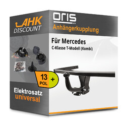 Für Mercedes C Kl. T-Mod. 14-18 ORIS Anhängerkupplung starr + 13polig E-Satz NEU.