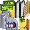MANN INSPEKTIONSPAKET+8L FUCHS 5W-30 ÖL passend für 3.0sd + 35d BMW X5 E70 X6