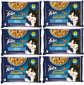 FELIX Sensations Saucen Katzenfutter Fischaromen in Sauce 12x(4x85g) Nassfutter