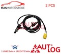 ABS SENSOR DREHZAHLFÜHLER PAAR HINTEN AUTLOG AS4343 2PCS I FÜR VOLVO V70 I,850