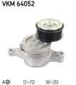 SKF Spannrolle Nebentrieb FORD (CHANGAN), MAZDA, MAZDA (CHANGAN) VKM64052