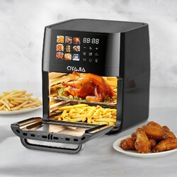 Heißluftfritteuse 12L 9 Programme XXL Heißluft Ofen Grill Fritöse Touch 1800W Uy