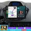13" Android 14 CarPlay 64G Autoradio GPS BT SWC Für Ford Transit Tourneo Custom