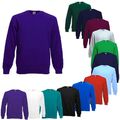 Fruit of the Loom Herren Männer Sweatshirt Arbeits Pullover Pulli Sweater Raglan