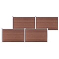 Zaunelement WPC Zaun Gartenzaun Sichtschutzzaun Windschutz Lamellenzaun Zaune