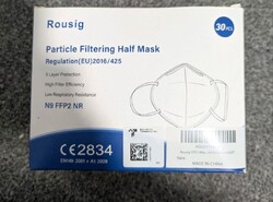 5/10/20/30/60x FFP2 Maske ohne Ventil Halbmaske CE2841 Atemschutzmaske Carine