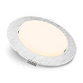 RX-3 runder LED Einbaustrahler Alu gebürstet mit GX53 LED dimmbar 7W warmweiß