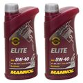 Motoröl Motor Öl MANNOL ELITE 5W40 API SN/ CH-4 2x 1 Liter Diesel-Motoren