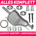 Endschalldämpfer Endtopf Auspuff  für Opel Zafira A I 1 99-05 1.6 1.8 2.0 0
