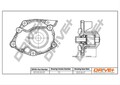 Dr!ve+ Wasserpumpe Motorkühlung DP2310.10.107 für RENAULT MEGANE 2 BM0 KM0 JM0