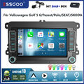 Für VW Golf 5 6 Passat B6 Polo 7'' Android 13 Autoradio Carplay DAB+ GPS Navi BT