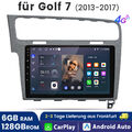 für VW Golf 7 10" Auto Radio DAB+ USB BT Navigation kabellos Apple Carplay 128GB