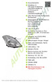 Hauptscheinwerfer H4 Ohne Stellmotor TYC für Suzuki Swift IV FZ NZ 2010-2017