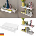 Wandregal Hängeregal Bücherregal Wandschrank Wandboard Bücher DVD CDs Deko Weiß
