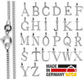 925 ECHT SILBER RHODINIERT *** XL Großer Zirkonia Anhänger Buchstaben Anhänger