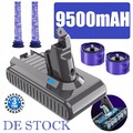 9500mAh Für DYSON V6 AKKU DC59 DC62 DC61 DC58 SV03 SV04 SV05 SV09 6.0Ah / Filter