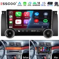 Android 14 DAB+ Autoradio 4+64G Carplay Für BMW 5er E39 X5 E53 E38 GPS NAVI +KAM