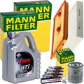 MANN INSPEKTIONSPAKET+5L FUCHS 5W-30 MOTORÖL passend für SKODA FABIA 3 AUDI TSI