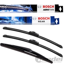 BOSCH AEROTWIN SCHEIBENWISCHER VORNE+HINTEN passend für HONDA JAZZ IV GK