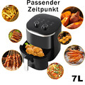 5L 7L 9L Heißluftfritteuse Fritteuse Fritteusen Airfryer Edelstahl Backfunktion