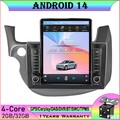 9.7"Android 14 Autoradio GPS Navigation DVR DAB Carplay For Honda FIT JAZZ 07-14