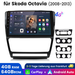 10.1" Für SKODA Octavia 3 III 5E Autoradio Android 13 GPS Navigation DSP CarPlay