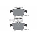 1x ORIGINAL® BENDIX Braking BPD2032 Bremsbelagsatz, Scheibenbremse Vorne, exkl.