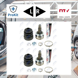 2x ORIGINAL® Nty Gelenksatz, Antriebswelle Vorne, Links, Rechts für VW Polo