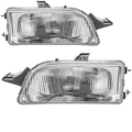 Scheinwerfer Set links & rechts Schwarz H1/H1 für Fiat Punto Van 176L 176 176_