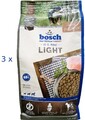 (€8,32/kg) Bosch Light Hundefutter energiereduziert Gewichtskontrolle: 3 x 1 kg