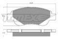 Bremsbelagsatz Scheibenbremse TOMEX Brakes TX 14-37 für PEUGEOT TOYOTA 108 107 2