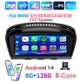 8.8" CarPlay 8+256G GPS Navi BT Android 14 Autoradio für BMW E60 E61 E90 E91 CCC