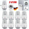 2/4/6X Thermostatkopf Heizkörper Regler Thermostat Kopf Heizung Ventil M30 x 1,5
