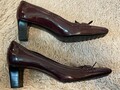TOD'S Damenschuhe Loafer Pumps Gr.38 Lackleder Lilla