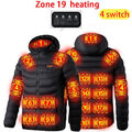 USB Herren Damen Elektrische Beheizbare Heizjacke Mantel Beheizte Warm Hoodie DE