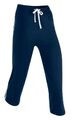 Damen Capri Hose dunkel blau 95% Baumwolle Sport Freizeit Größe 32 - 58 neu 3698