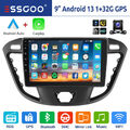 Android 13 Carplay Autoradio GPS Navi RDS +KAM Für Ford Transit Custom 2013-2021