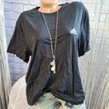 Adidas Shirt T-Shirt Funktionsshirt Kurzarm Schwarz Logo Gr. L (9 459) NEU