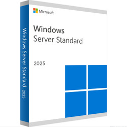 Windows Server 2025 Standard OEM DSP PACK mit COA und DVD englischinkl. COA - MwStRechnung - Support