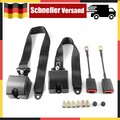 2x 3 punkt gurt Sicherheitsgurt Dreipunktgurt + E Prüfung Für VW T4 T5 Schwarz